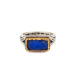 Gerochristo Rectangular Ring with Doublet Stone - Image 5