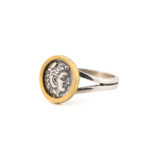 Heracles Coin Ring – Sterling Silver Gold Plated