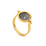 Two-Toned Goddess Athena Ring in 925 Sterling Silver - Image 3