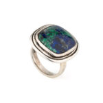 Mixed Stone Ring – Azurite & Malachite 925 Silver