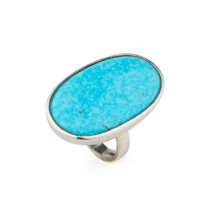 Blue Howlite Ring in Sterling Silver 925