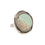 Round Howlite Cocktail Ring – Sterling Silver 925