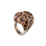 Leopard Shell Cocktail Ring – Sterling Silver 925