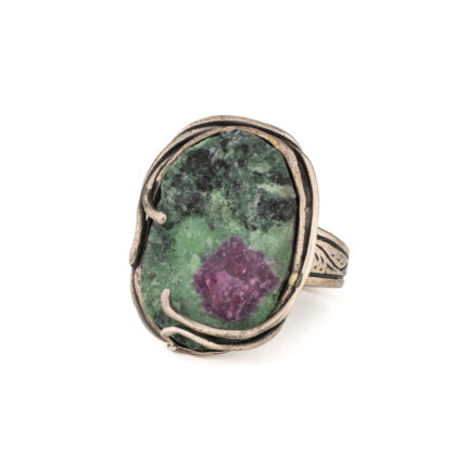 925 Sterling Silver Ring with Azurite & Malachite