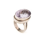 Soft Purple Pale Amethyst Ring – 925 Sterling Silver