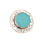 Open Flower Howlite Ring – Sterling Silver 925