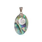 Colorful Fildisi Pendant with Eye of the Sea – Sterling Silver 925