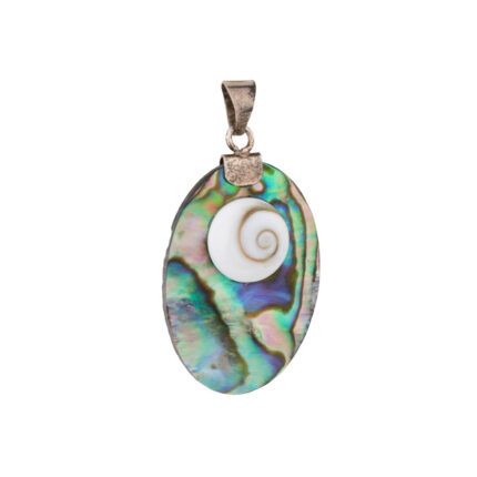Colorful Fildisi Pendant with Eye of the Sea – Sterling Silver 925