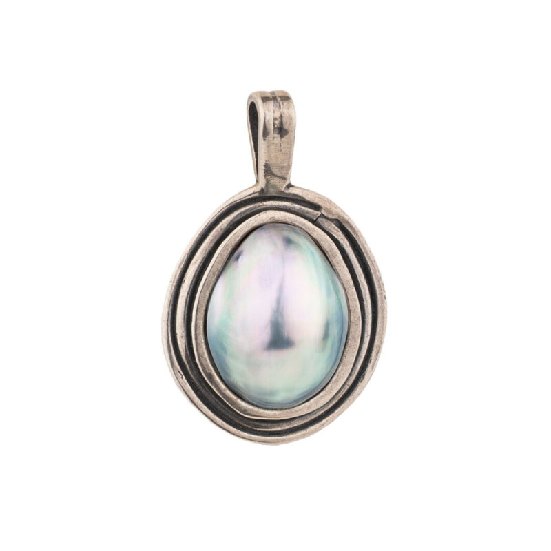 Ocean Shell Pendant – Handmade Silver 925