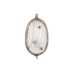 Boho Shell Pendant with Beads – Sterling Silver 925