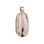 Woodstone Gemstone Pendant – 925 Sterling Silver