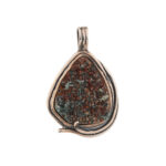 Raw Garnet Astrophyllite Pendant – Sterling Silver 925