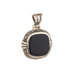 Black Onyx Pendant – 925 Sterling Silver
