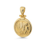 Athena Greek Goddess Coin Pendant - Sterling Silver - Image 4