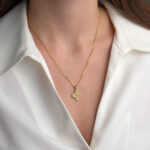 Byzantine Cross Pendant with Zircon - Image 2