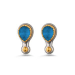 Amazonite Doublet Stud Earrings – 925 Sterling Silver