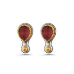 Amazonite Doublet Stud Earrings – 925 Sterling Silver