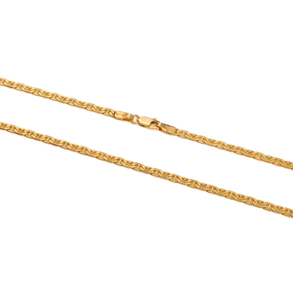 9K Gold Flat Mariner Chain