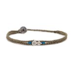 Babylonia Silver Bracelet - Positive Vibes