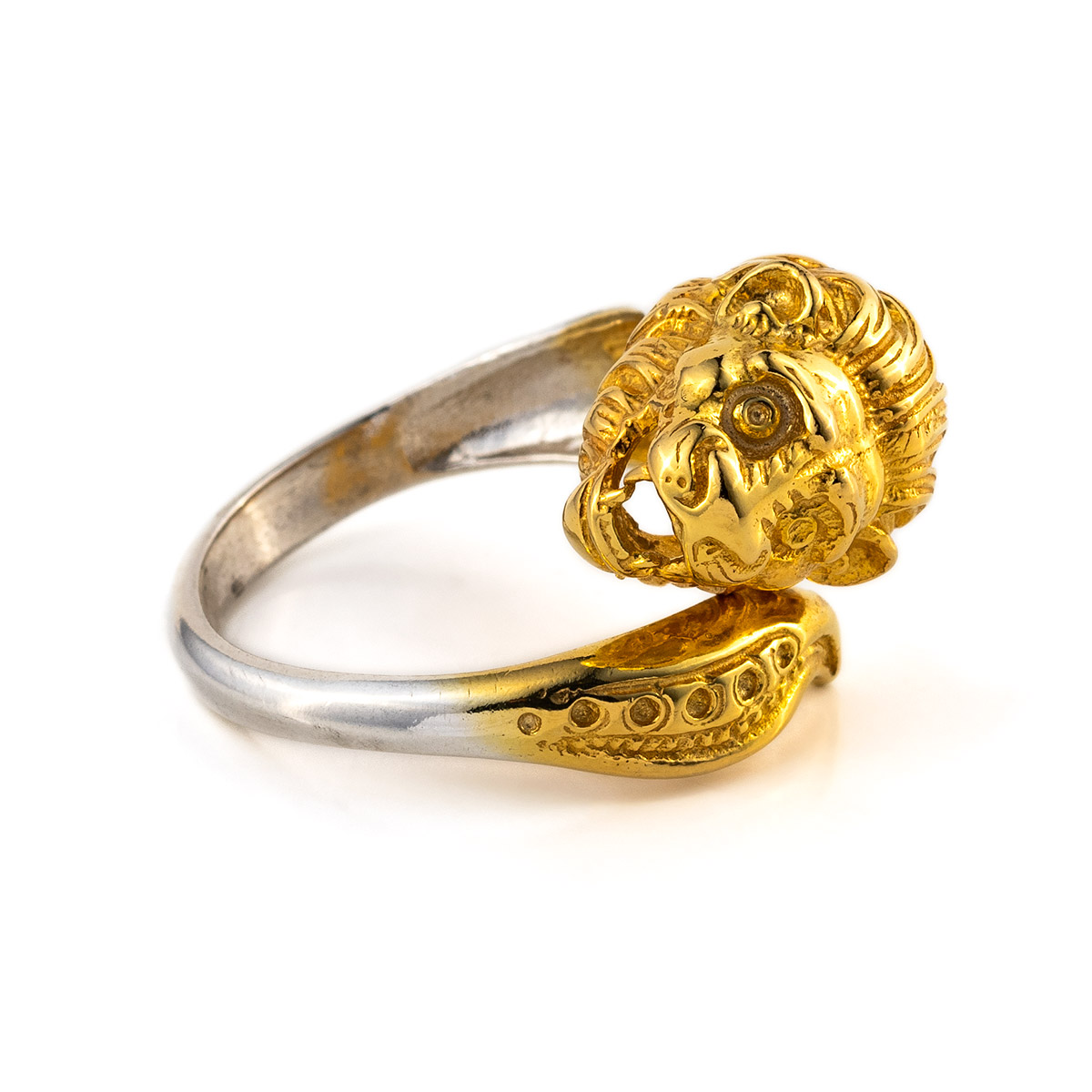 Buy Waama Jewels Gold Lion Head Design Rings For Men, Boys (Size 22) Online  at Best Prices in India - JioMart.