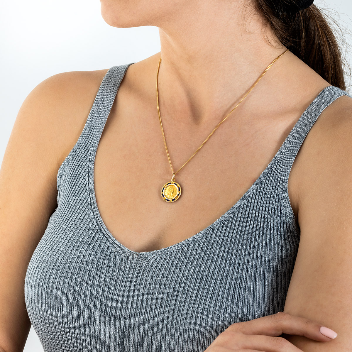 Owl Necklace Coin Pendant Unisex Athena Symbol Greek Gold Roman Jewelry  Gift New | eBay
