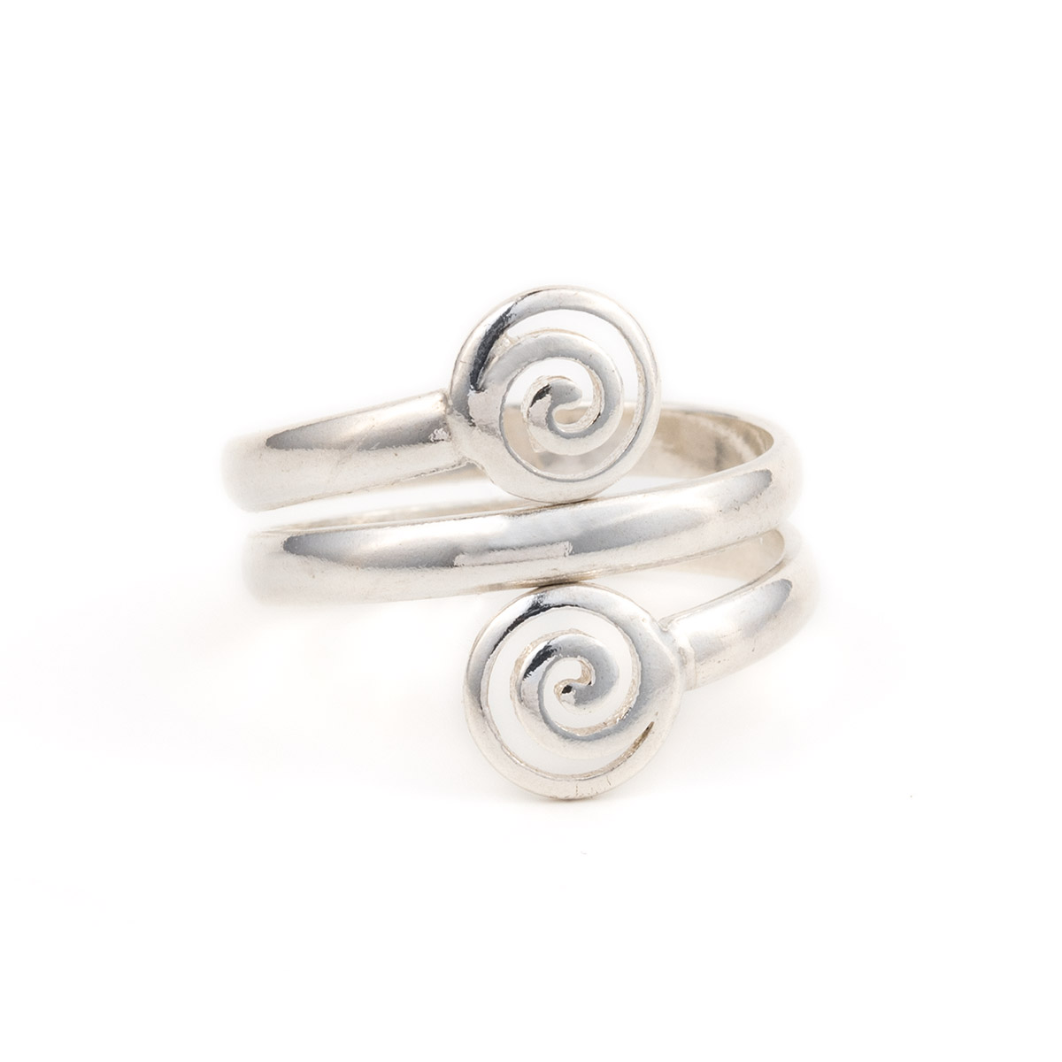 Intiem jas Citroen Spiral Ring in Sterling Silver - GREEK ROOTS